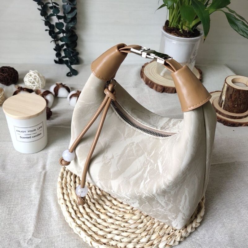 Handbag for Going Out, Portable Velvet Fabric Tote Bag, Commuting Small Handbag, Shoulder Bag, Crossbody Bag for Women