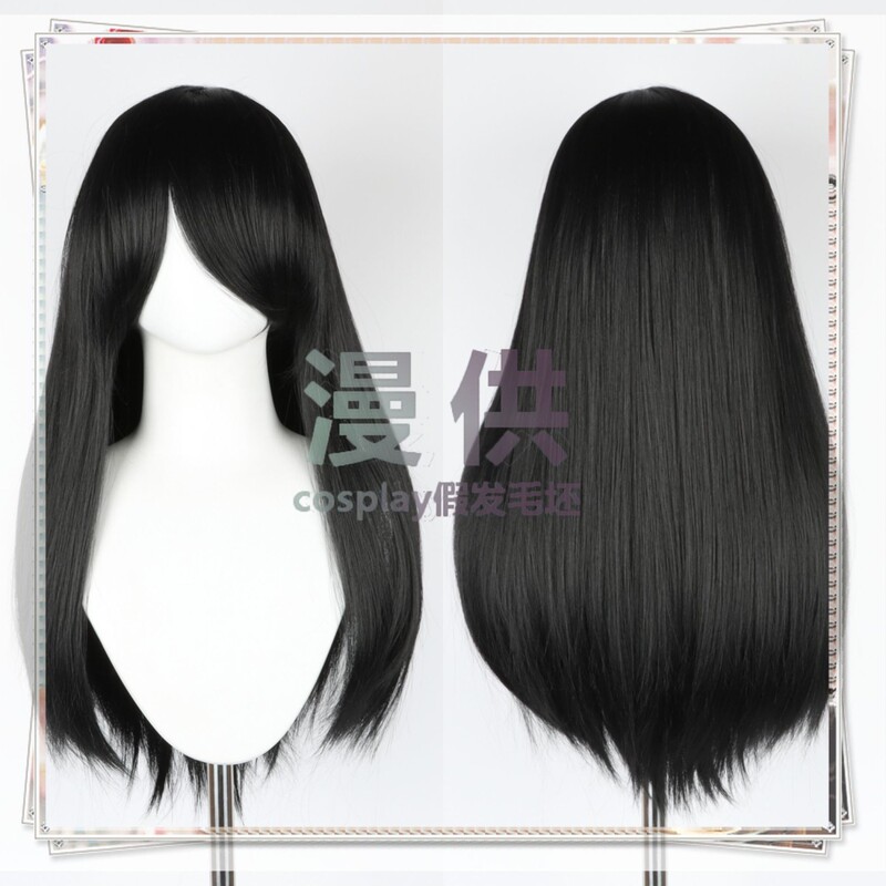 60cm Gray Versatile Cosplay Wig, Practice Wig for Hair Stylists, Round Head Top, Rose Net