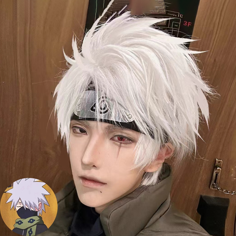 New Product Launch: Kakashi Anime Cosplay Naruto Full Head Wig