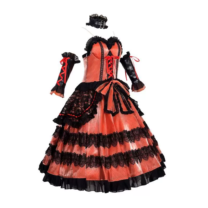 Новая Tokizaki Dating Battle Crazy Three Spirit Clothing Cosplay Clothing Nightmare Cos Anime Clothing Goth Princess Clothing