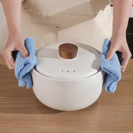 Oil-Removing 30*30 Durable Household Dishcloth Kitchen Oil-Absorbing Non-Stick Oil Cloth Absorbent Wooden Cloth