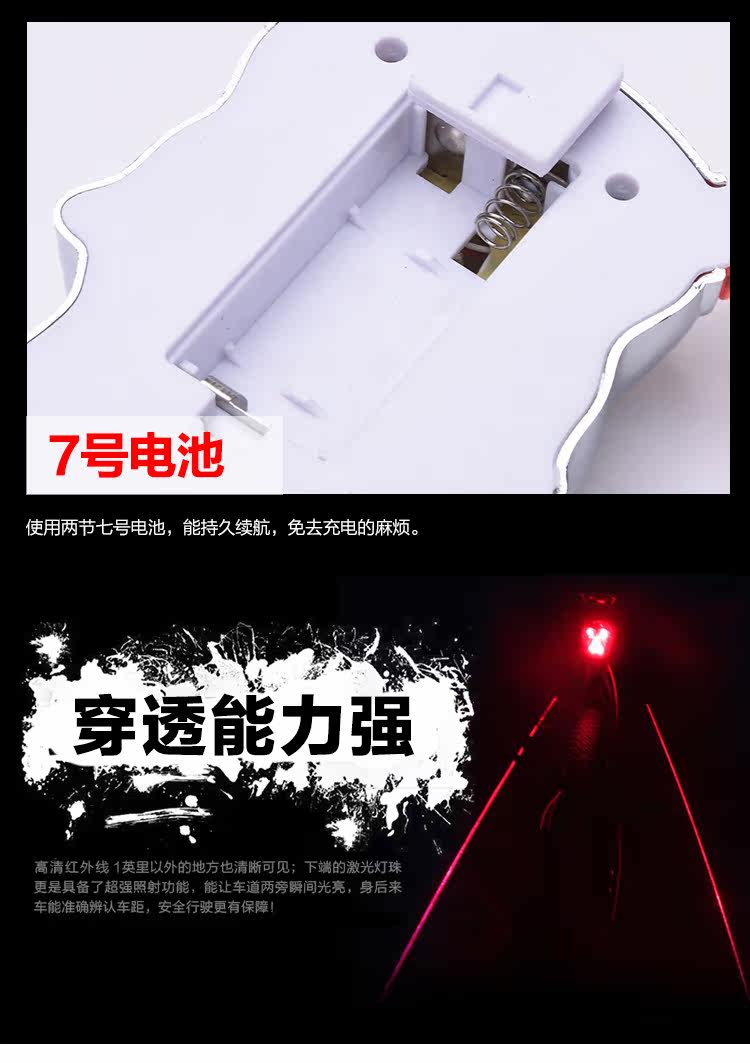 Eclairage pour vélo NECE - Taillights - Ref 2400796 Image 14