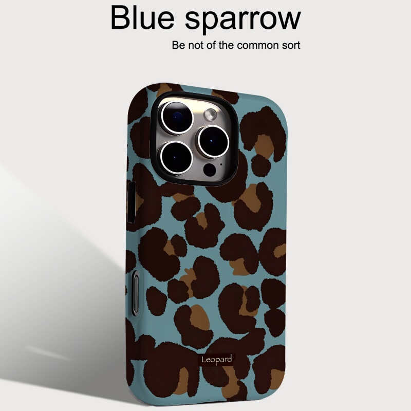 Cool Trendy Blue and Brown Leopard Print Suitable for iPhone 16 Phone Cases, Apple 16 Pro Max Two-In-One Film, 15/15 Pro for Men and Women, 13/14 Personalized, 14 Pro Shockproof, 14 Pm Huawei Mate70/P80 Cool Trendy Blue and Brown Leopard Print Suitable for iPhone 16 Phone Cases, Apple 16 Pro Max Two-In-One Film, 15/15 Pro for Men and Women, 13/14 Personalized, 14 Pro Shockproof, 14 Pm Huawei Mate70/P80
