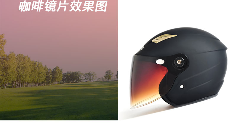 AD mũ bảo hiểm [605] ống kính xe máy điện mũ bảo hiểm nam pin xe nữ bốn mùa phổ quát chống nắng nửa mũ bảo hiểm - Xe máy Rider thiết bị bao tay đi phượt