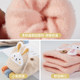 Children's gloves for girls and boys in autumn and winter 2023 new writing flip-top five-and-a-half-finger baby going to school to keep warm in winter