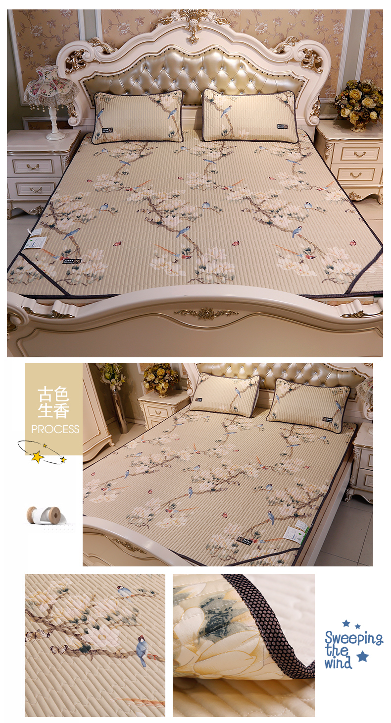 điều hòa nhiệt độ trong mùa hè lụa băng mềm nệm 0.9m1.2m sinh viên ghế giường đơn 1.5m1.8m rửa đúp mat ngủ - Nệm giá nệm kymdan