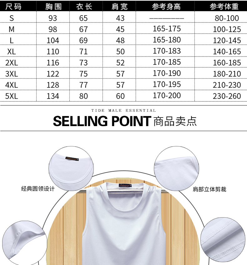Vest nam thể thao thể dục rộng vai cotton áo thun không tay rộng Kích thước lớn cộng với phân bón tăng màu rắn vai lớn Vest - Áo vest cotton áo khoác ba lỗ nam