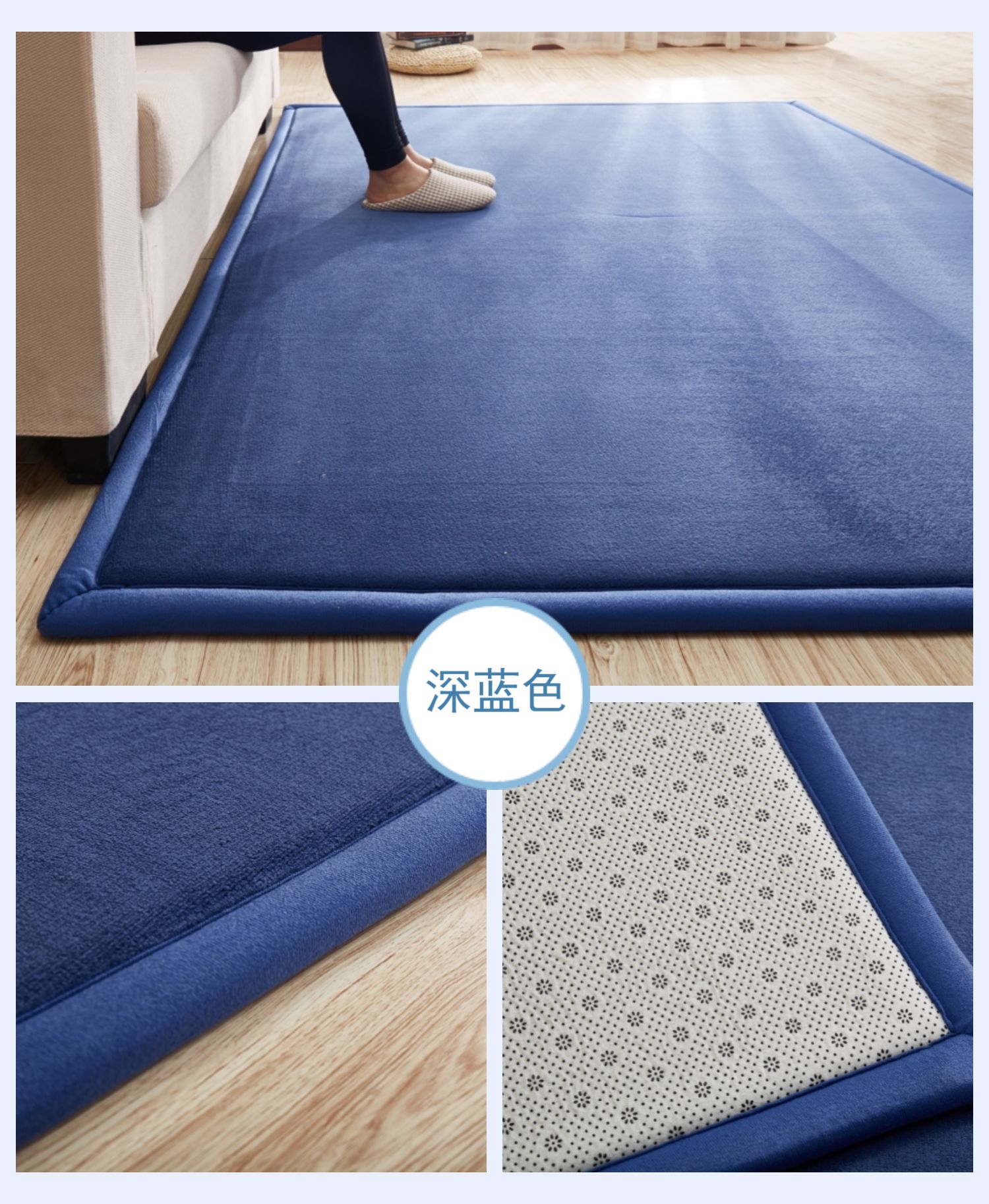 Abbed dày phòng khách bàn cà phê sofa phòng ngủ thảm mat bé bò mat có thể được tùy chỉnh - Thảm thảm phòng ngủ