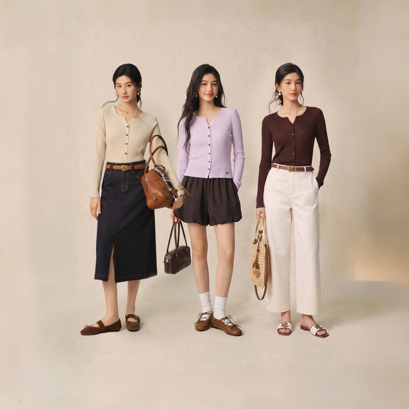 Shijia 2026 Autumn New Product Scissor Collar Row Button Wool Knit Cardigan Slim Fit Base Sweater 7H7332051 Shijia 2026 Autumn New Product Scissor Collar Row Button Wool Knit Cardigan Slim Fit Base Sweater 7H7332051