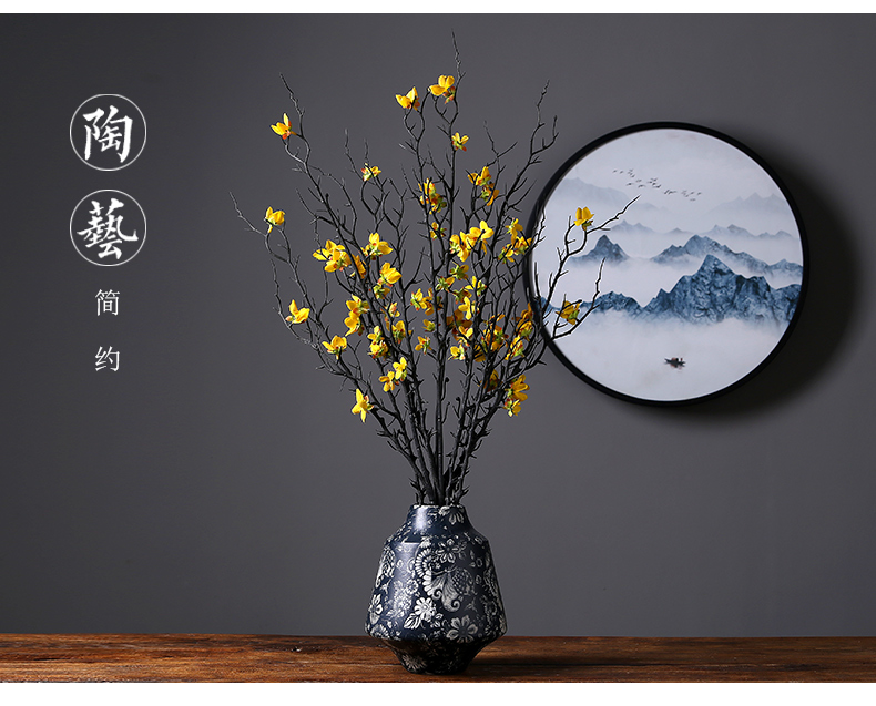 European I and contracted sitting room porch jingdezhen ceramics vase Nordic handicraft decoration decoration, arranging flowers