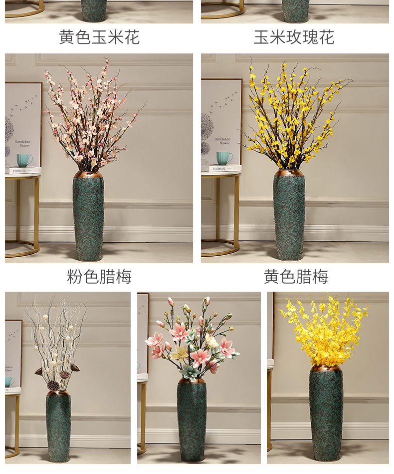 Ground vase household adornment of I and contracted Europe type large jingdezhen ceramics arranging flowers small vase furnishing articles