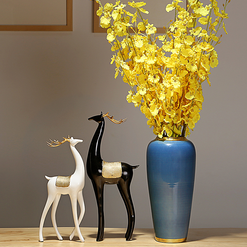I and contracted ceramic vase furnishing articles of modern Chinese flower arranging jingdezhen ceramic vases, dried flower decorations sitting room