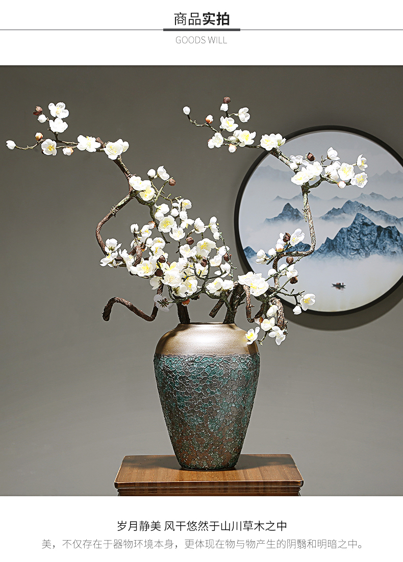 Jingdezhen I and contracted table light and decoration flower arranging ceramic flower implement vase in the sitting room porch dried flower adornment furnishing articles