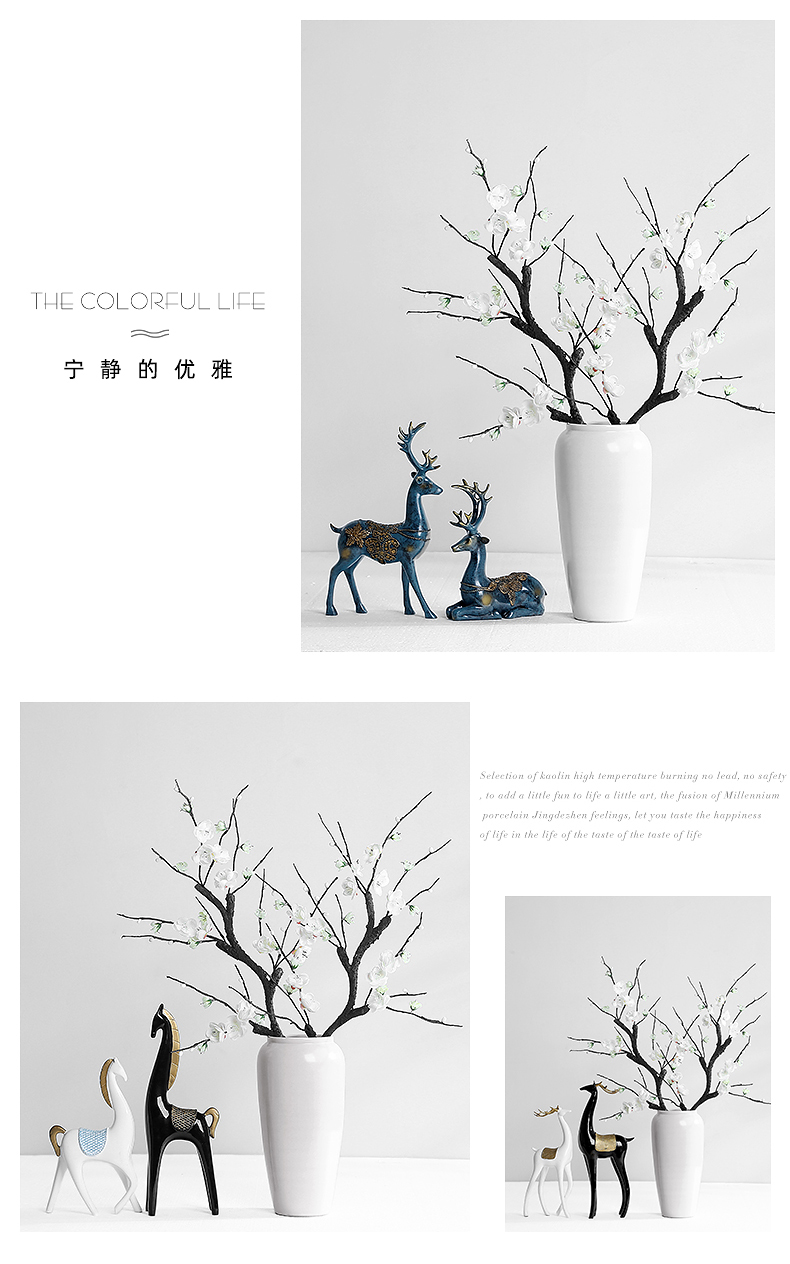 Nordic ceramic vases, I and contracted Europe type living room TV cabinet table dry flower arranging flowers furnishing articles home decoration
