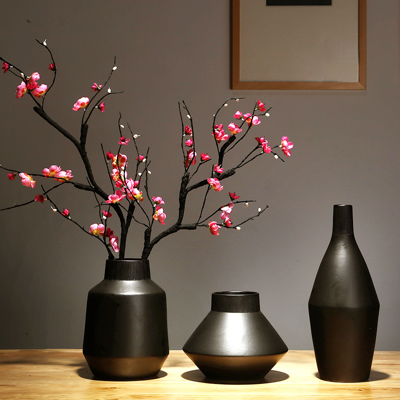 Jingdezhen ceramics vase manual I and contracted style sitting room porch place flower arranging household ornaments