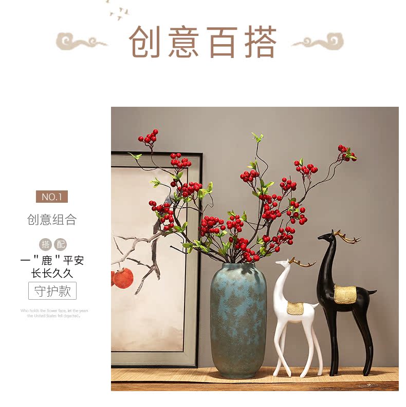 Jingdezhen ceramics dried flower vase TV cabinet modern creative home furnishing articles, the sitting room porch decoration decoration