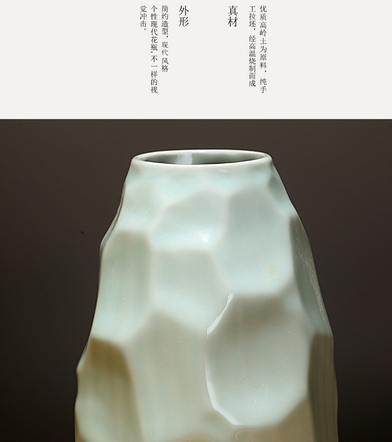 Jingdezhen ceramic vases, new Chinese style is I and contracted sitting room porch decoration furnishing articles creative dry flower arranging flowers