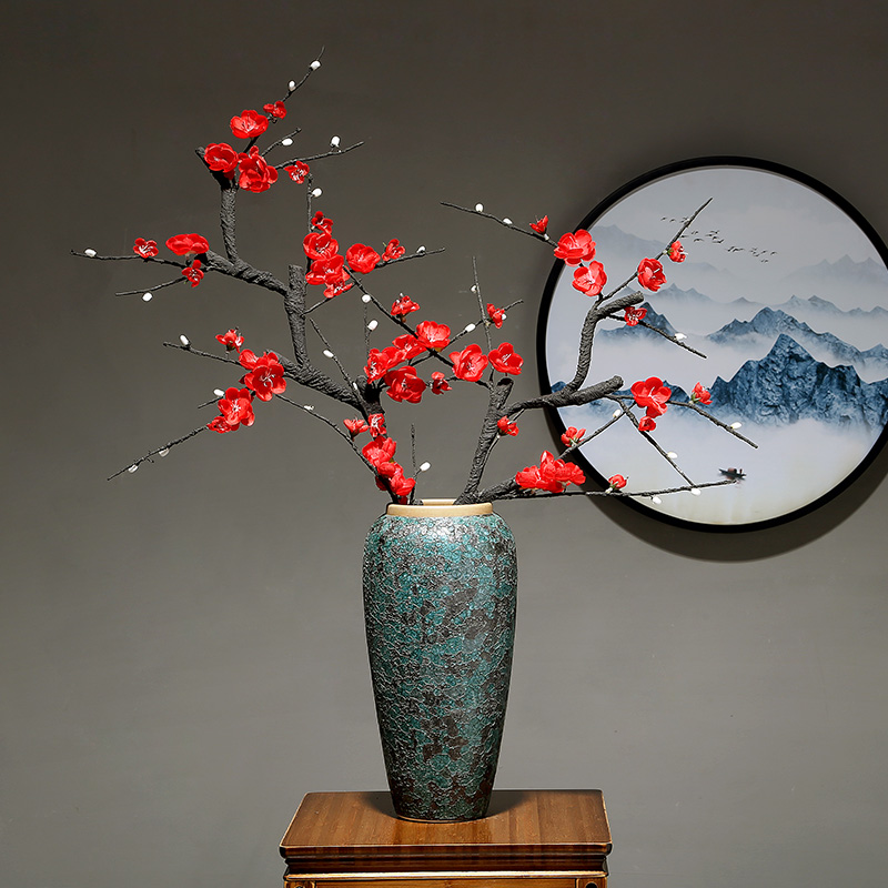 Light ceramic vase European key-2 luxury household table dry flower arranging flowers decorate the sitting room porcelain porcelain crafts