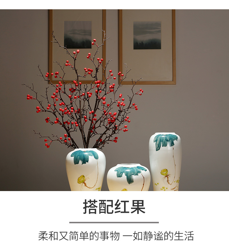 Jingdezhen ceramics by hand vase furnishing articles of modern home sitting room porch flower arrangement between example adornment ornament