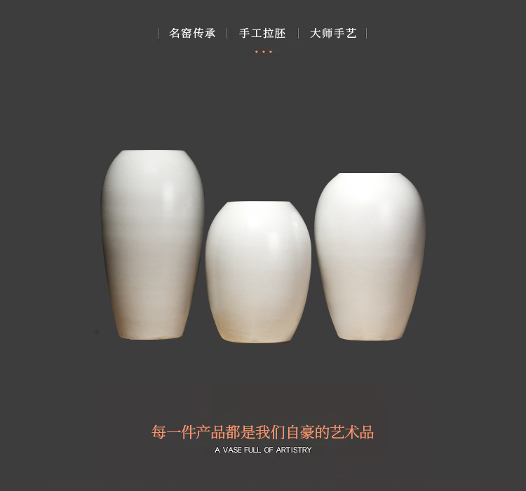 Jingdezhen ceramics vases, I and contracted style of the sitting room porch decoration furnishing articles household dry flower arranging flowers