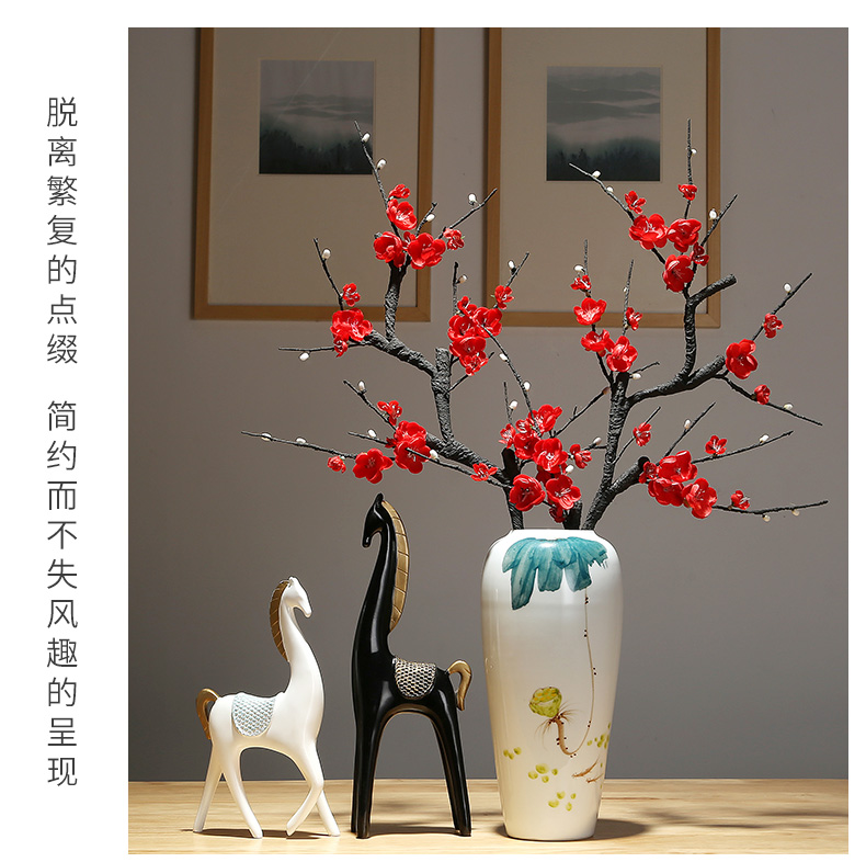 Jingdezhen ceramics by hand vase furnishing articles of modern home sitting room porch flower arrangement between example adornment ornament