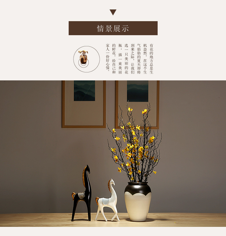 Jingdezhen ceramic vases, I and contracted style home furnishing articles adornment of the sitting room porch dried flowers flower arrangement suits for