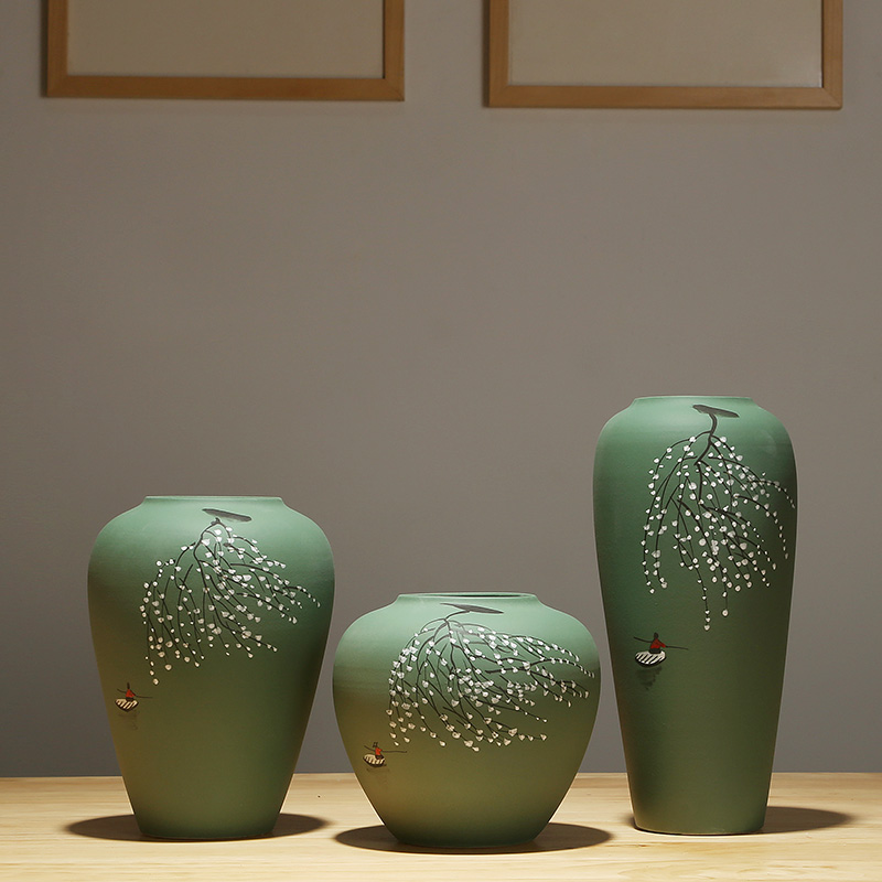 Jingdezhen ceramics vase of new Chinese rich ancient frame sitting room porch place dry flower arranging flowers adornment ornament