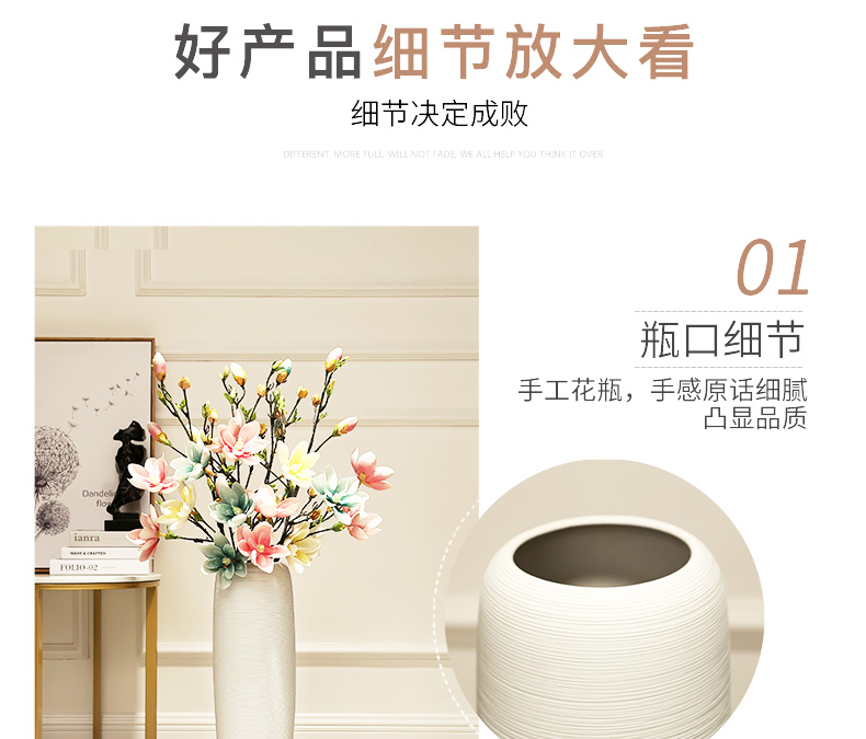 Study of new Chinese zen household ceramics decoration the sitting room porch European large ground vase furnishing articles