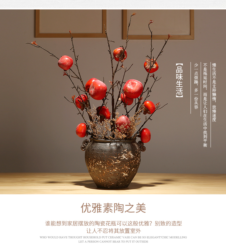 The New Chinese jingdezhen porcelain vases modern classical sitting room porch flower arranging flower implement simulation flower, dried flower decorations