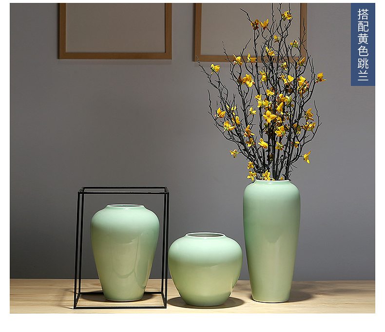Jingdezhen ceramic decoration ideas dried flowers sitting room mesa vases, flower arranging flowers is I and contracted sitting room adornment