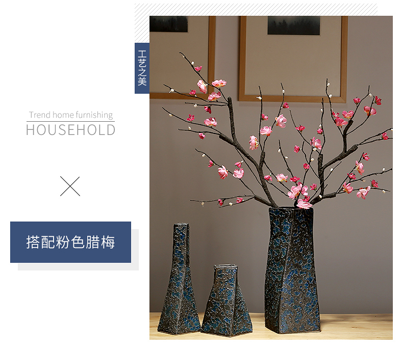 Jingdezhen ceramic vase large Chinese style restoring ancient ways arranging flowers adornment I and contracted sitting room porch place TV ark