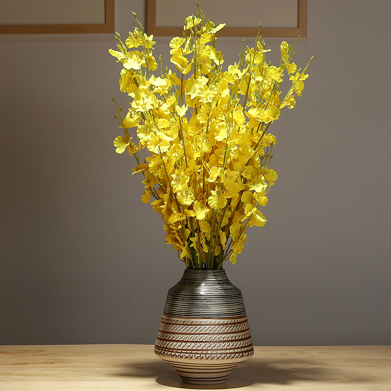 New Chinese style of jingdezhen ceramics vase dried flowers flower arrangement sitting room porch tea table table home furnishing articles