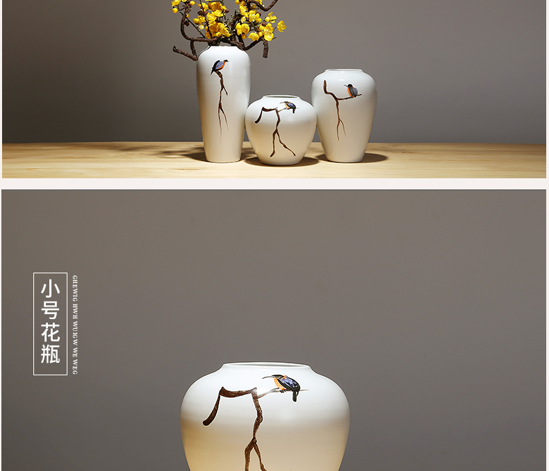 New Chinese style of jingdezhen ceramics vase modern creative home New Chinese style porch modern mesa vase suits for