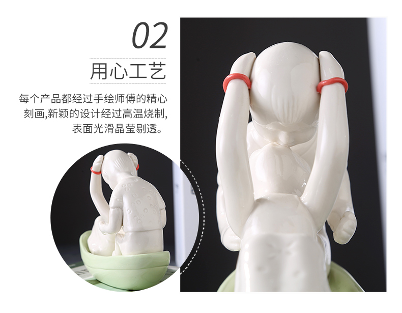 Jingdezhen ceramic modern creative arts and crafts contracted household decoration decoration in the sitting room porch desk furnishing articles