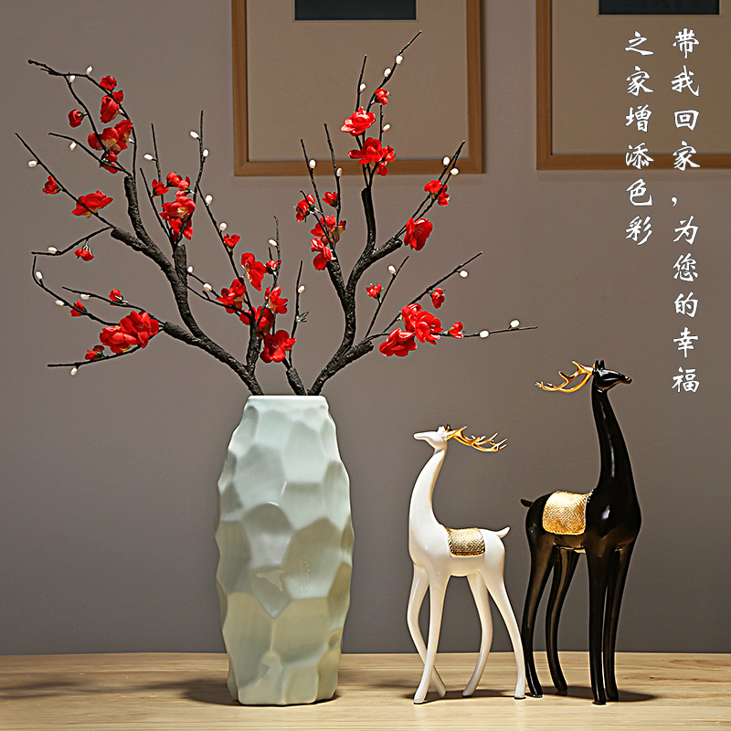 Jingdezhen ceramic vases, new Chinese style is I and contracted sitting room porch decoration furnishing articles creative dry flower arranging flowers