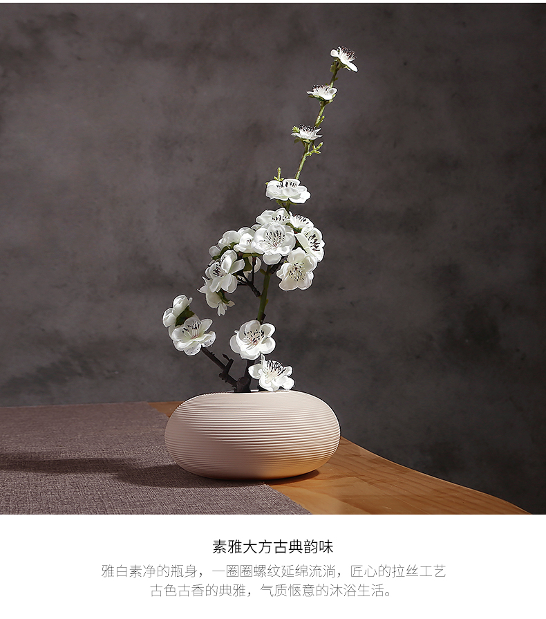 I and contracted white ceramic vases, the sitting room porch TV ark type dried flower arranging flowers furnishing articles home decoration