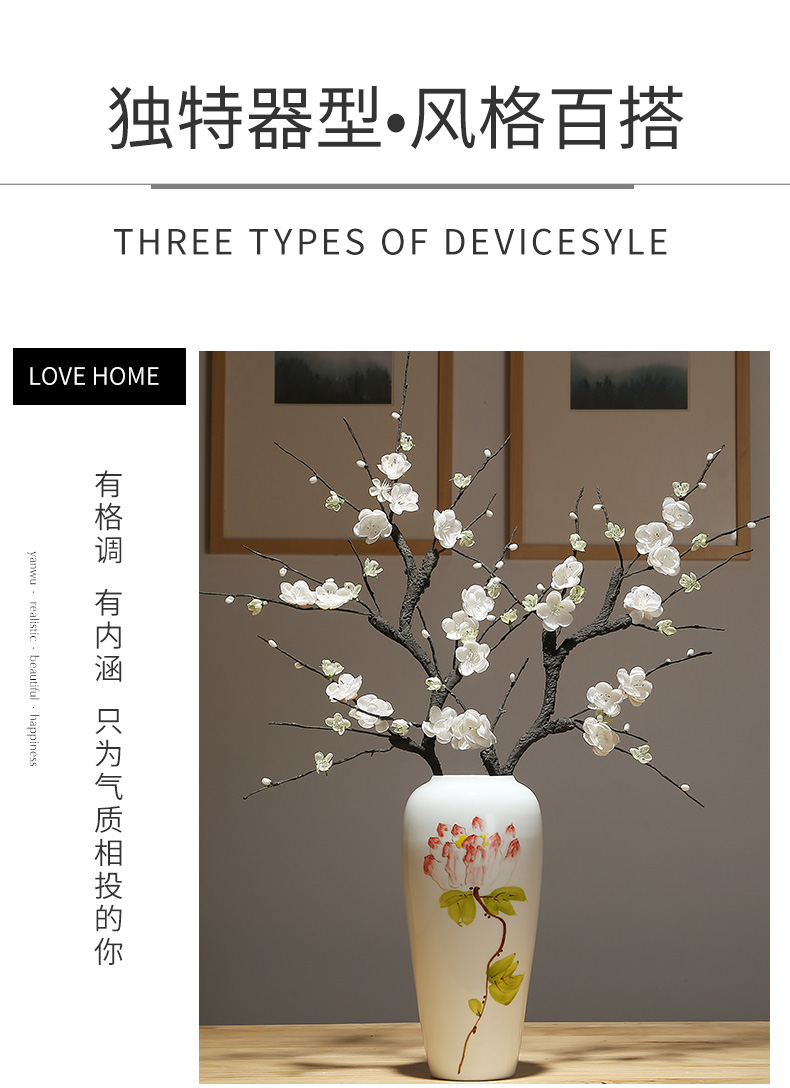 The New Chinese jingdezhen ceramic vases, modern home decoration model between desktop flower arrangement of the head of a bed decoration of home stay facility