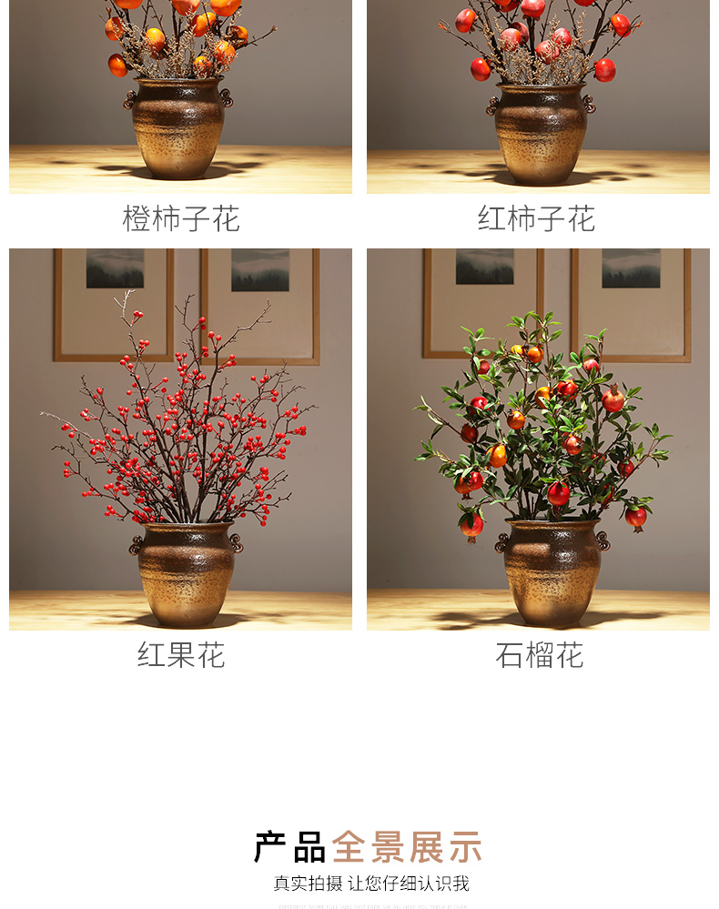 New Chinese style dry flower vase furnishing articles of jingdezhen ceramics home sitting room porch decoration flower arranging flower decoration