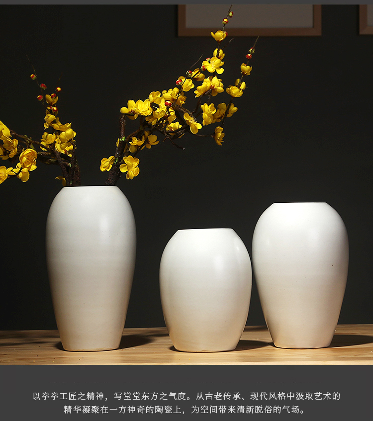 Jingdezhen ceramics vases, I and contracted style of the sitting room porch decoration furnishing articles household dry flower arranging flowers