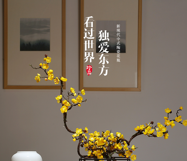 The New Chinese jingdezhen ceramic vase handicrafts suit I and contracted mesa vase sitting room porch vase