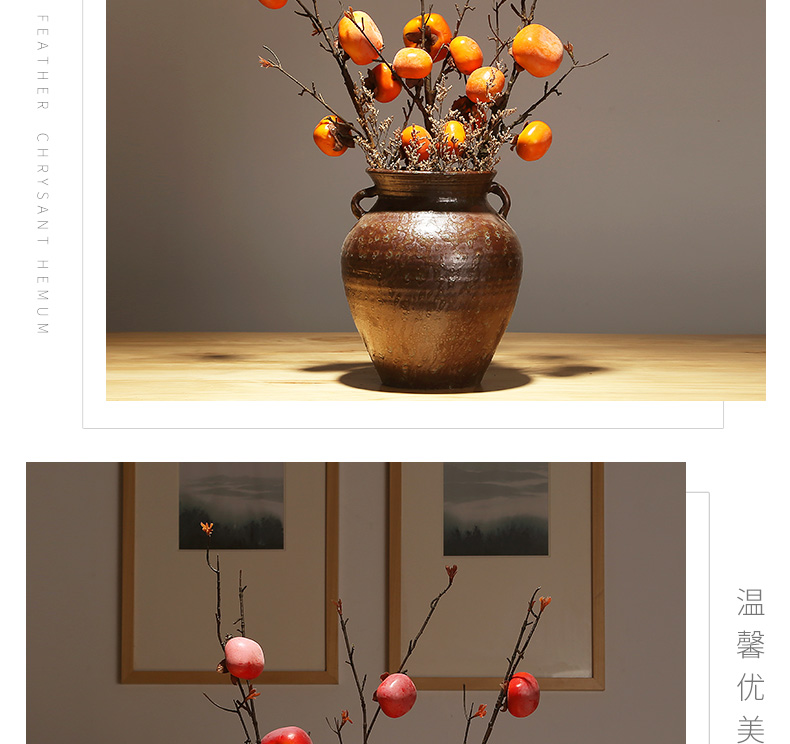 Modern classical simulation flower decoration ideas of jingdezhen ceramic vases, flower arranging dried flower flower implement living room table furnishing articles