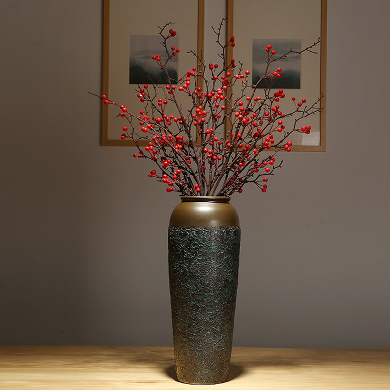 New Chinese style of jingdezhen ceramics creative dry flower vase decoration home sitting room porch decoration flower arranging furnishing articles