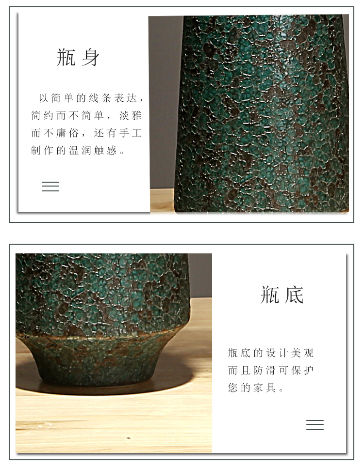 Jingdezhen ceramics vase creative new Chinese style household European - style decorative furnishing articles sitting room porch dried flower arranging flowers