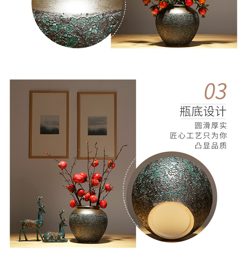 The New Chinese jingdezhen porcelain vases modern classical sitting room porch TV ark adornment flower arranging flower implement furnishing articles