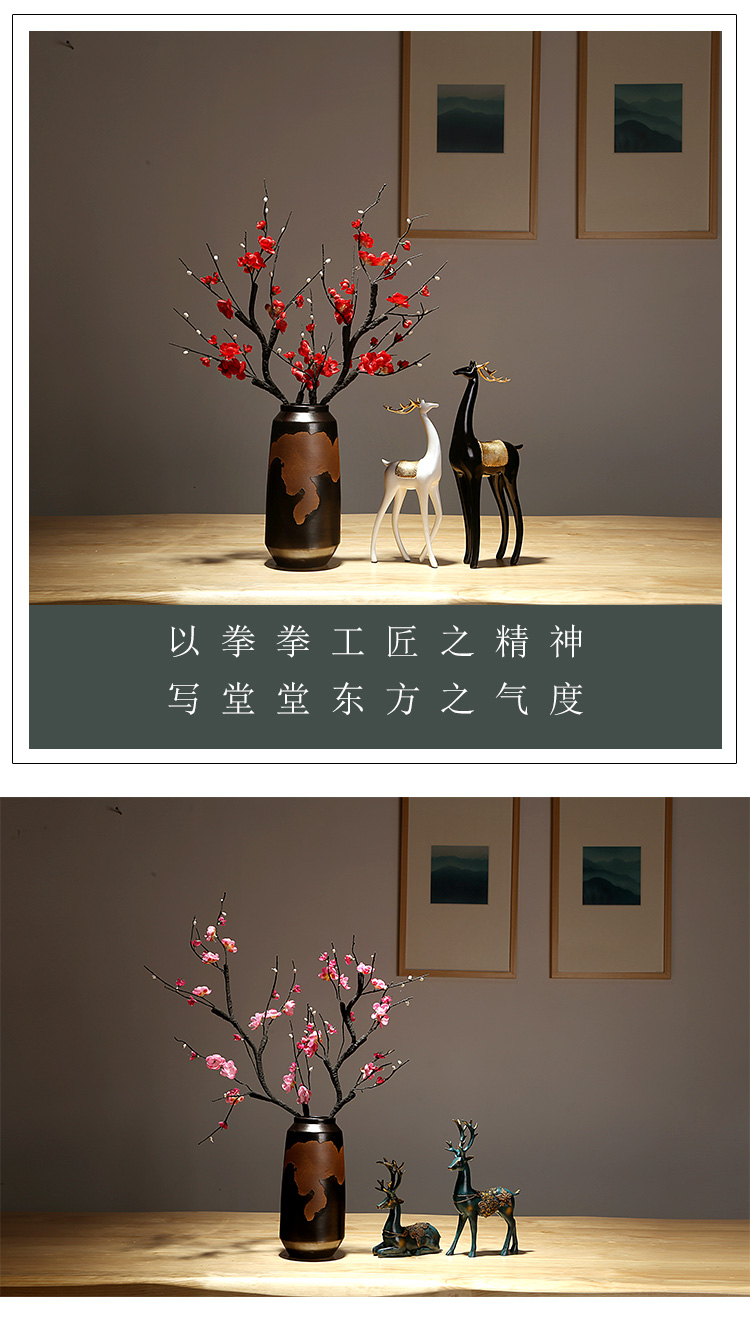 Jingdezhen ceramics vase new Chinese I sitting room porch dry flower arranging flowers adornment bedroom home furnishing articles