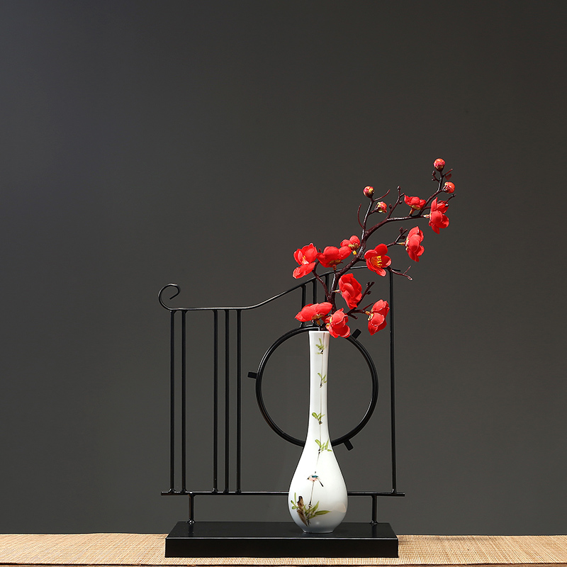Jingdezhen ceramic vases, ceramic vases, flower arrangement sitting room porch decoration home decoration furnishing articles pottery flower