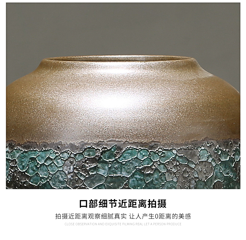 Jingdezhen I and contracted table light and decoration flower arranging ceramic flower implement vase in the sitting room porch dried flower adornment furnishing articles