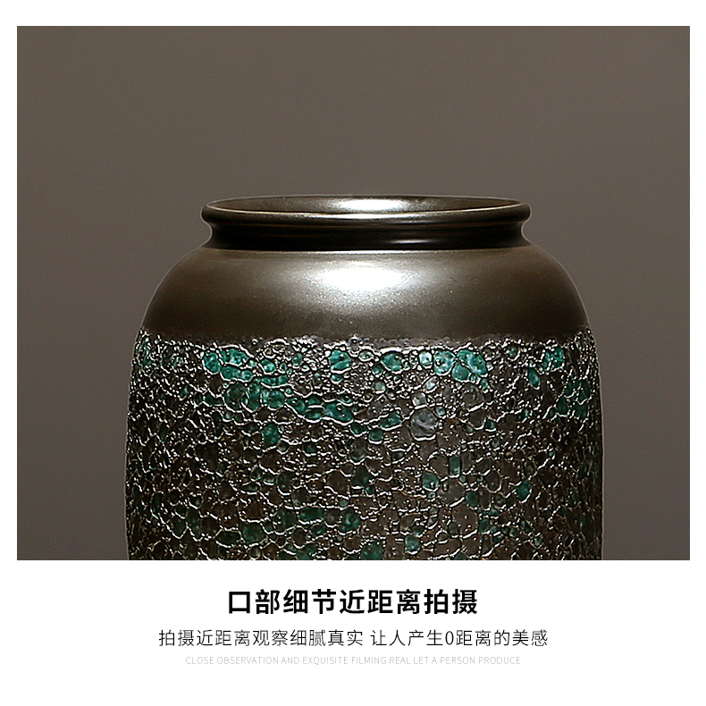 Jingdezhen ceramic vases, dried flower adornment furnishing articles sitting room simulation flower decoration decoration ware porcelain flower arranging