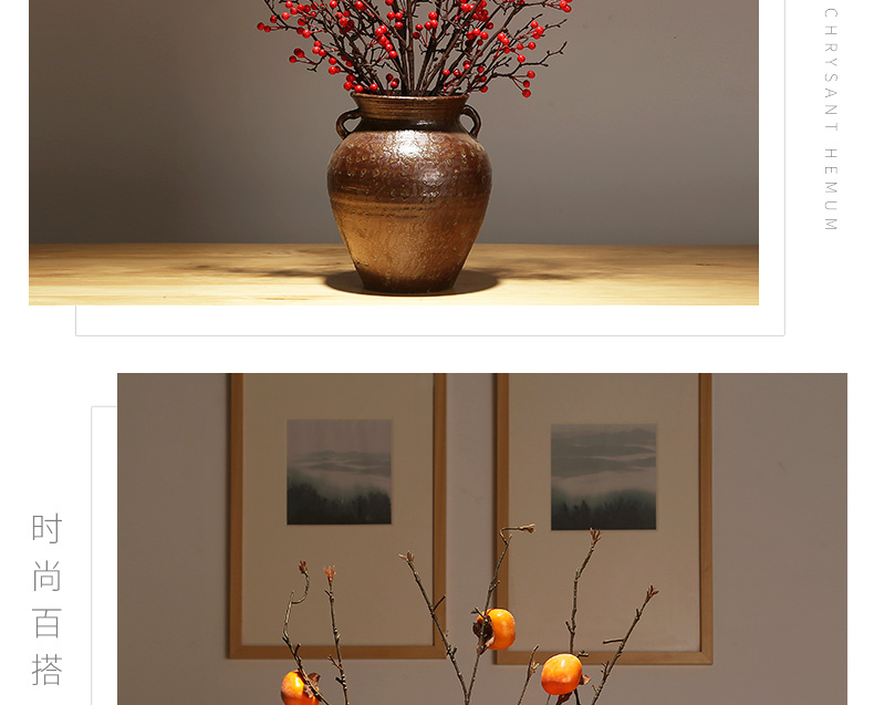 Modern classical simulation flower decoration ideas of jingdezhen ceramic vases, flower arranging dried flower flower implement living room table furnishing articles