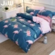 Thực sự đơn giản 100% cotton denim bông quilt 150 180x220 200x230 220x240 giường - Bộ đồ giường bốn mảnh